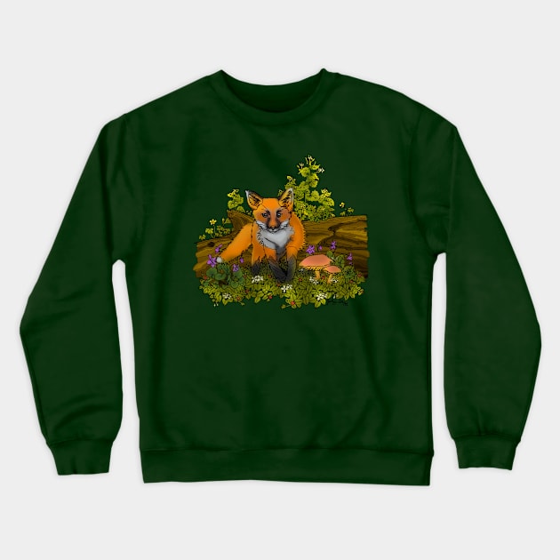 Fox Kit Crewneck Sweatshirt by ThisIsNotAnImageOfLoss